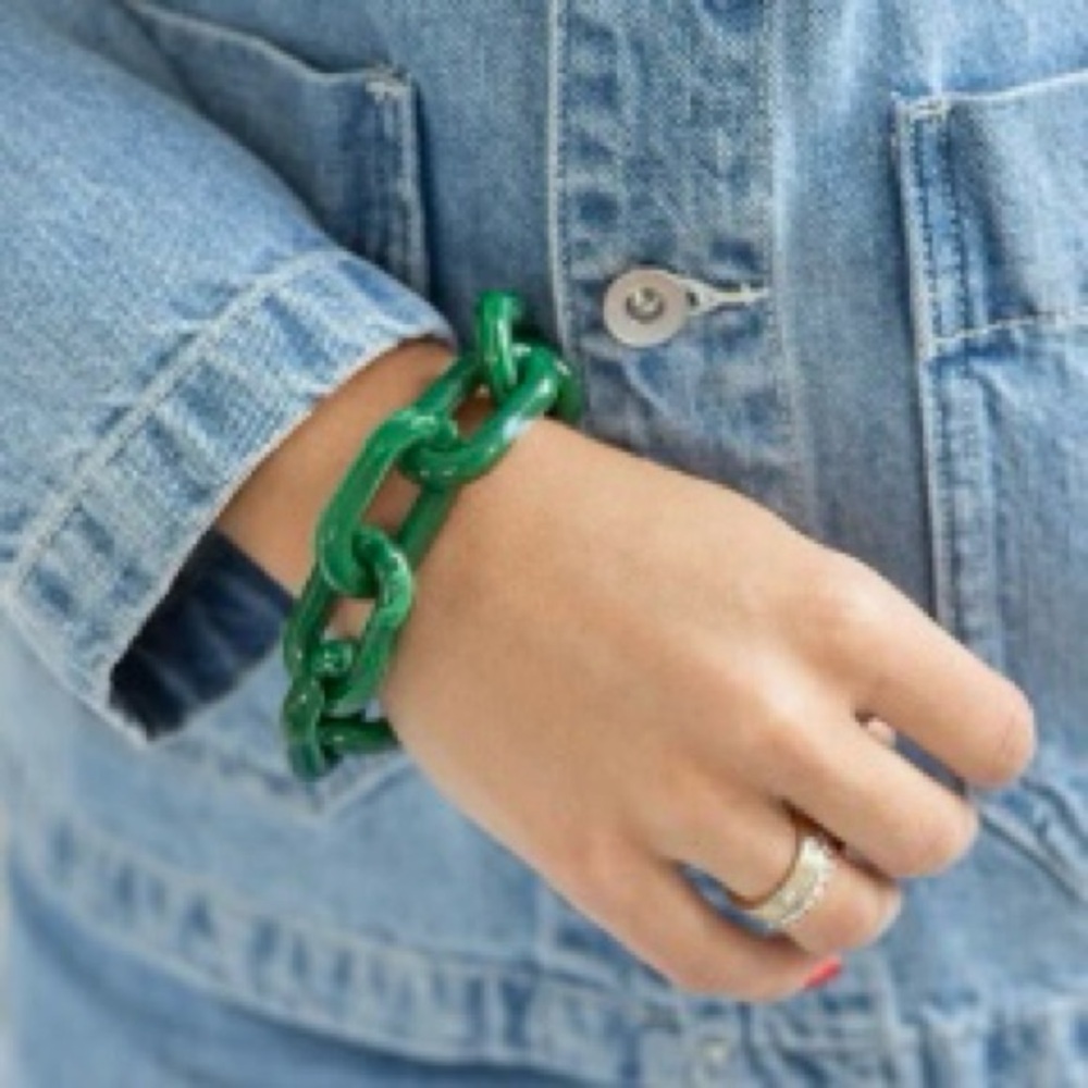 Green Resin Bracelet